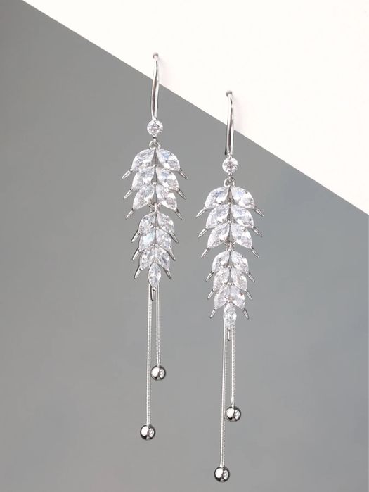 Cercei argint 925 Elysian Wings, cristale CZ, cutie bijuterii cadou