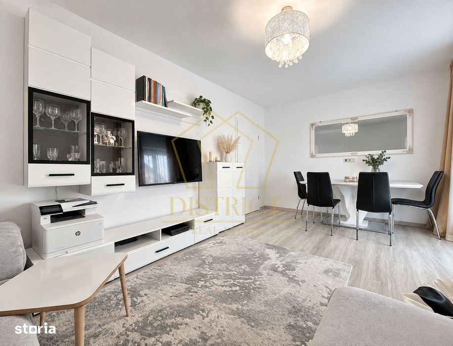 Apartament cu 2 camere mobilat | Etajul 1 | 57 mp utili | in Giroc la