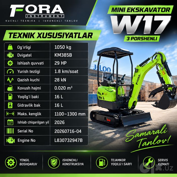 Mini-ekskavator W17