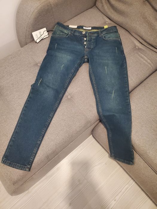 Bombe blugi barbati slim fit W33 noi, cu eticheta