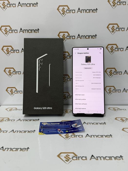 Samsung S25 Ultra 256Gb ( stare noua ) Sara Amanet