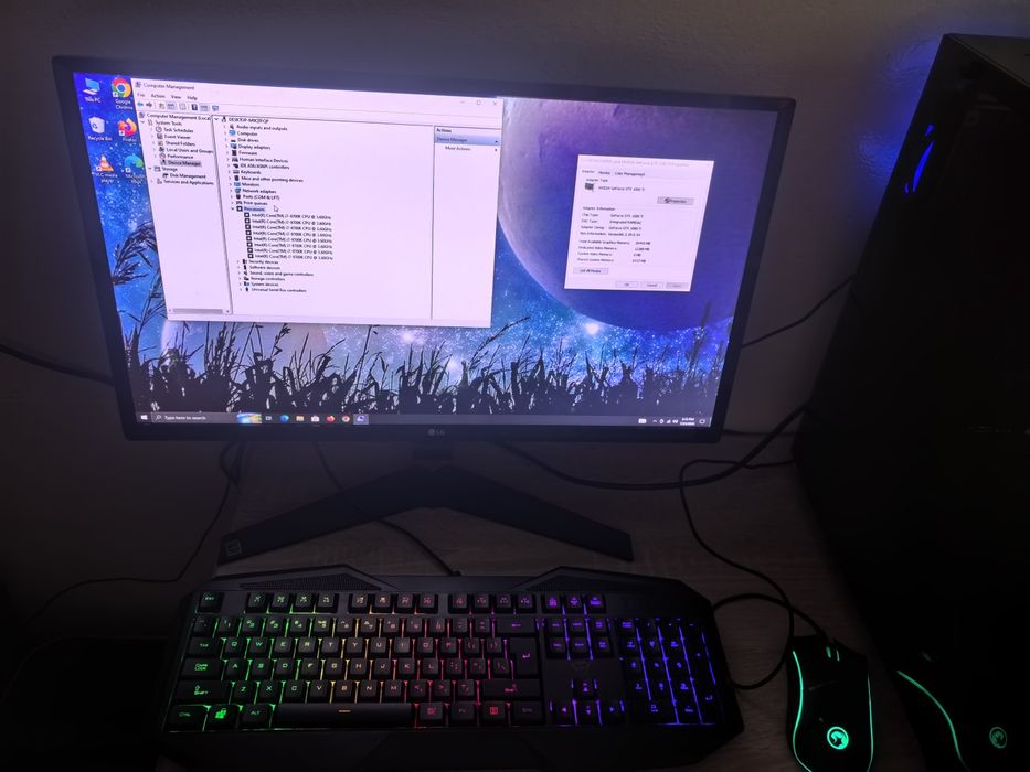 Calculator gaming complet i7 9700k gtx 1080ti schimb cu leptop de gami