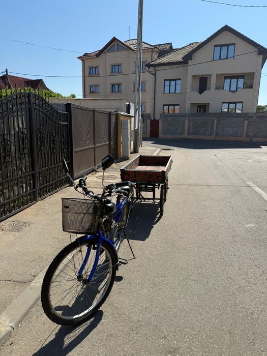 Vand bicicleta cu motor cu remorca Craiova