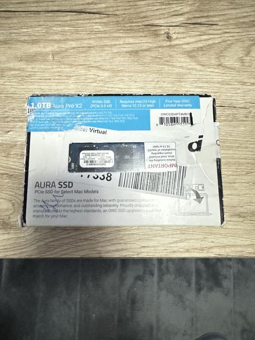 SSD OWC Aura Pro X2 M.2 1 TB PCI Express 3