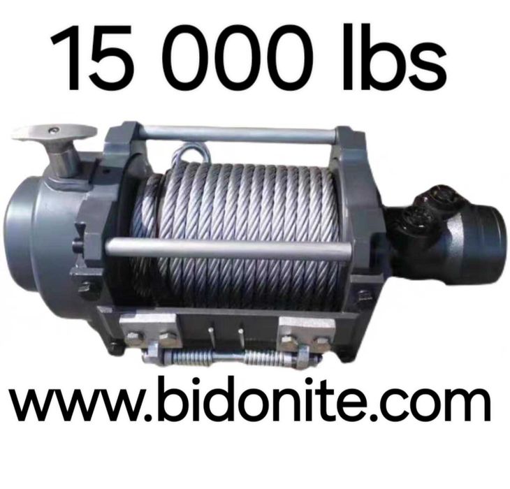 Хидравлична Лебедка HWN 15001 / 15000 lbs (6800 кг) за Пътна Помощ Професионална