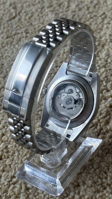 Ceas Seiko Datejust Arabic Albastru si Roz