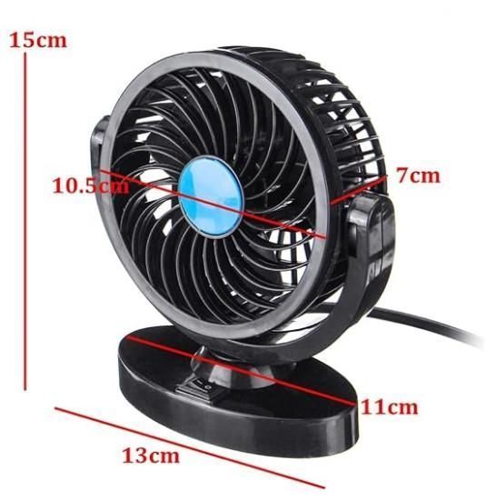 Вентилатор MINI преносим за въздушно охлаждане на кола 12V