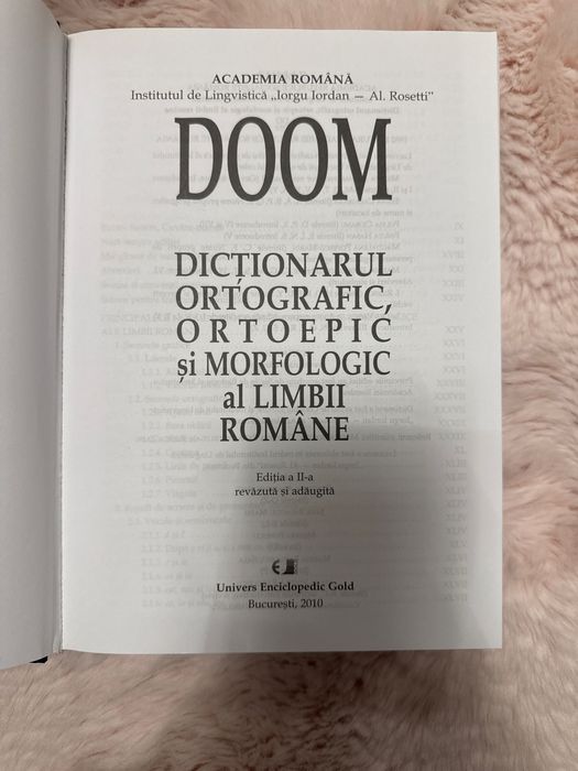 DOOM 2 Dictionarul ortografic,ortoepic si morfologic al limbii romane