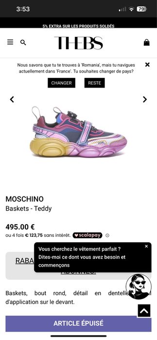 Adidasi Moschino Teddy