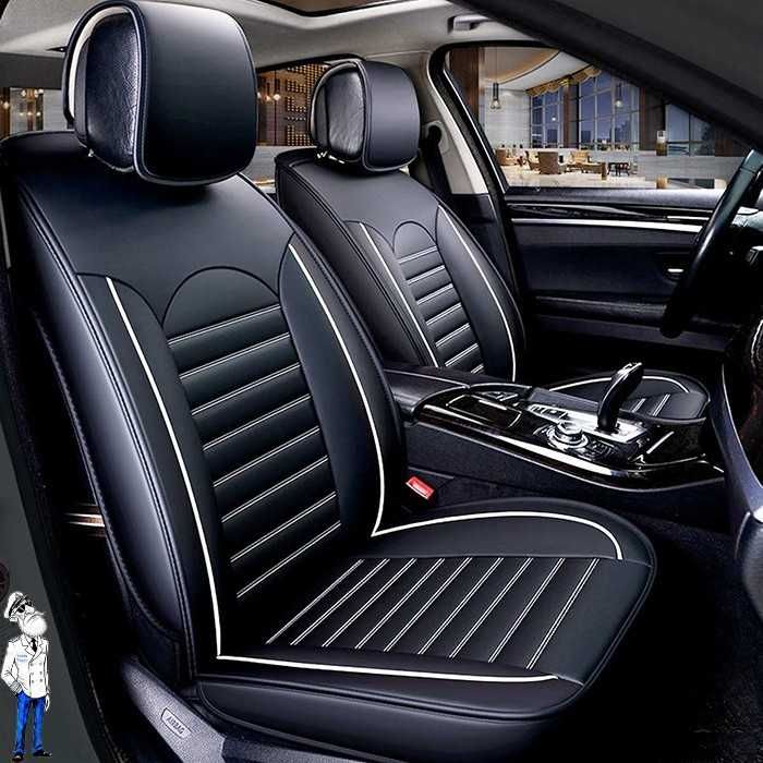 Кожена тапицерия за кола, калъфи за предни седалки, Подложки, 2бр,