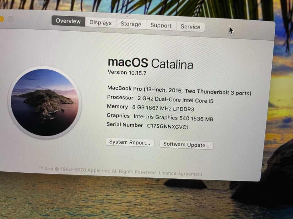 13" Core i5 MacBook  А1708 (2016)