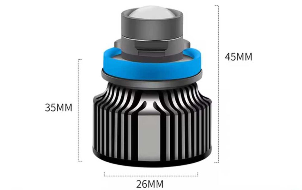 Лед крушки с лупи тип лазер тип H8 H9 H11 за халогени дневни светлини