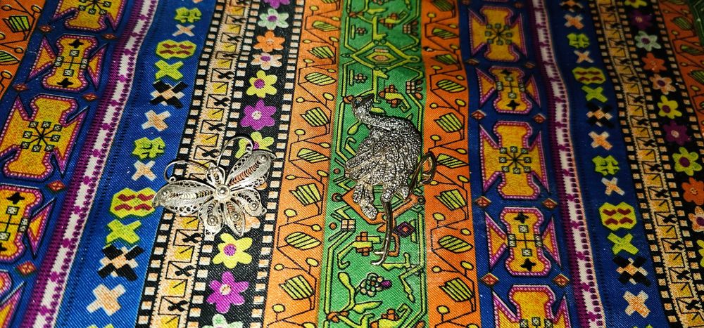 bijuterie fluturas filigran brosa + cadou bonus