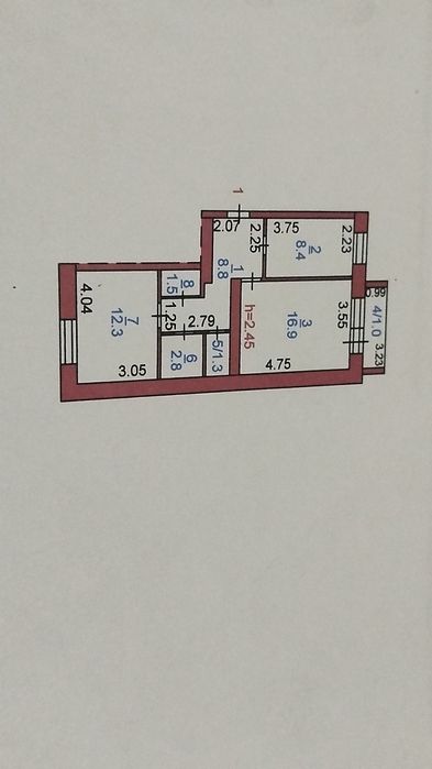 Продается 2 комнатная квартира