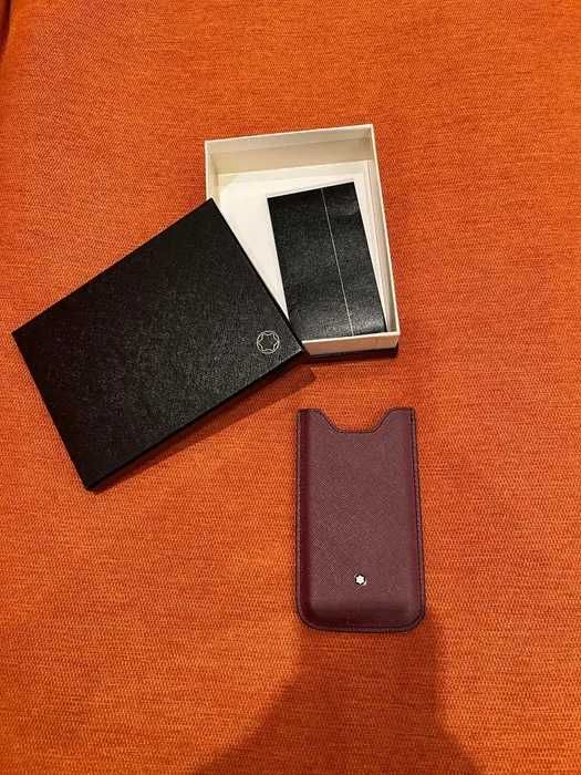 Husa/Huse iphone 5/5C/5S/5SE MONTBLANC piele originale