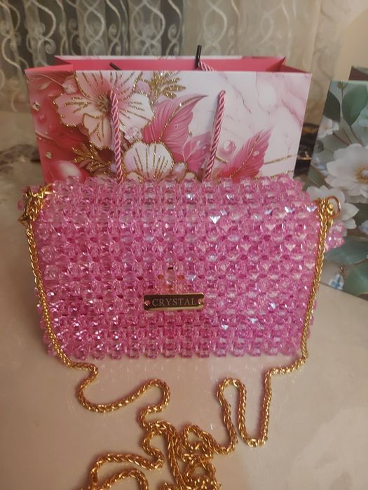 Сумка из бусин, ручная работа