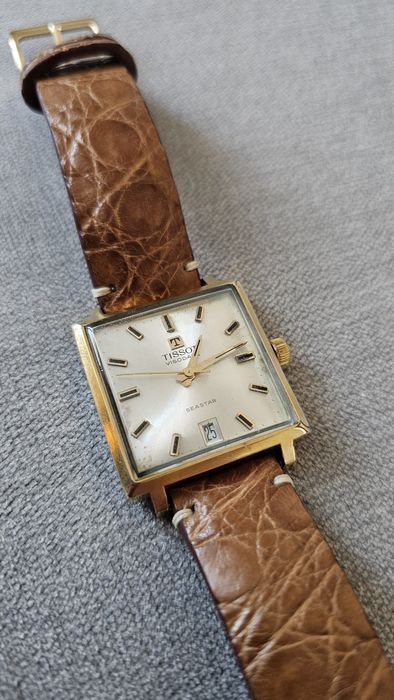 Tissot Visodate Seastar vintage placat cu aur