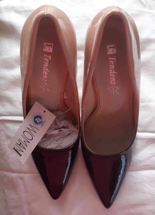 Дамски елегантни обувки бежови