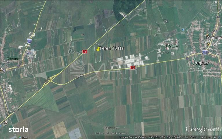Teren 100.000 mp cu PUZ zona Prejmer