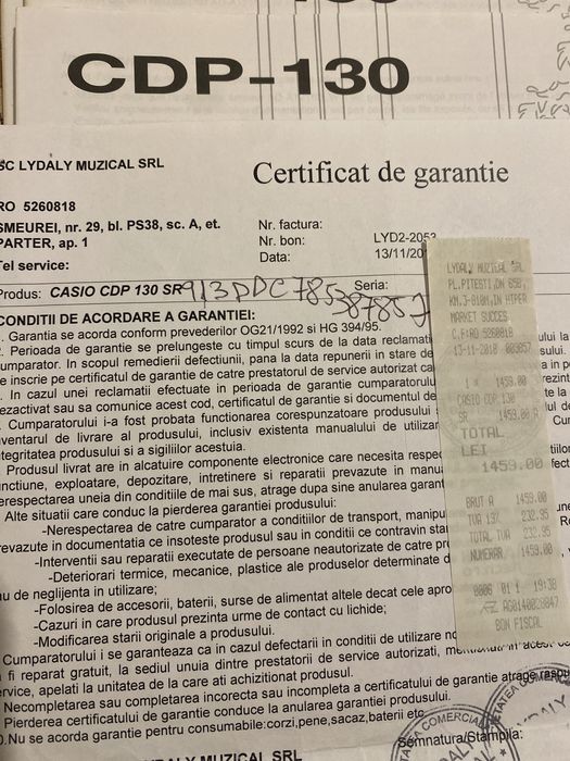 Pian digital CASIO CDP 130