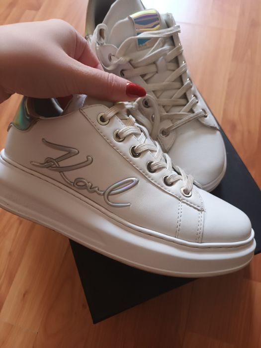 Бели сникърси Karl Lagerfeld