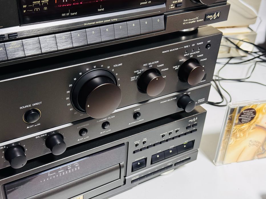 Linie audio TECHNICS-amplificator, deck B765,tuner,CD ps-700,pick-up