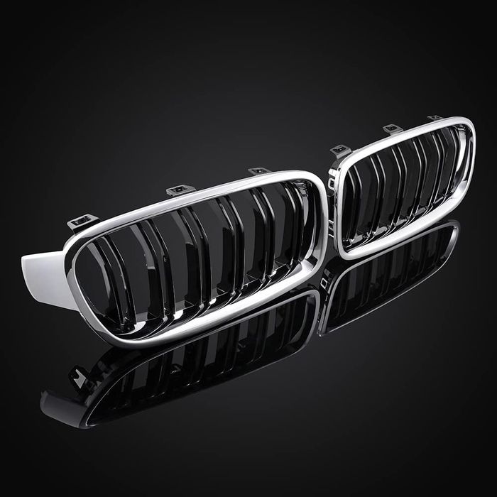 Grile Nari Duble  BMW F10 F11 F30 F31 Crom Chrome M3 M5