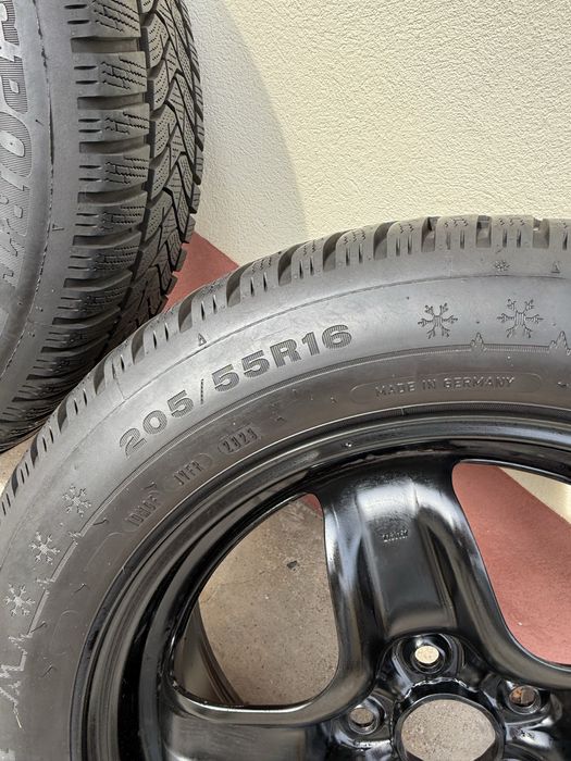 Jante+Cauciucuri aproape NOI 205/55/R16 DUNLOP WINTER SPORT 5 M+S OPEL ASTRA GM