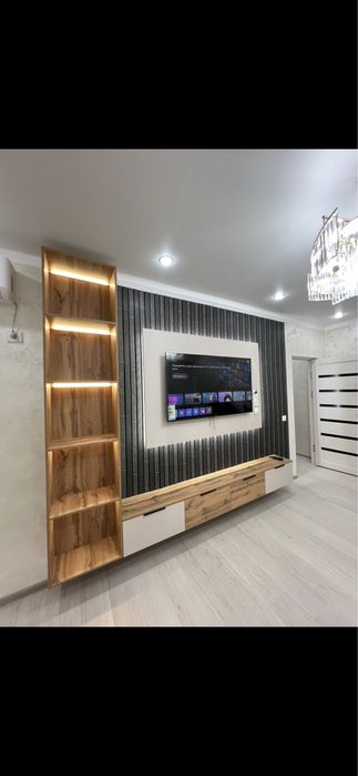 Тв зона, материал +установка