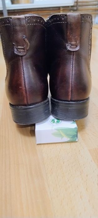 Botine piele maro Benvenutti mărimea 38