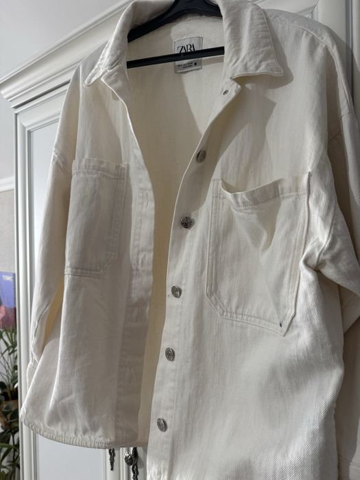 Джинсовка белая от zara