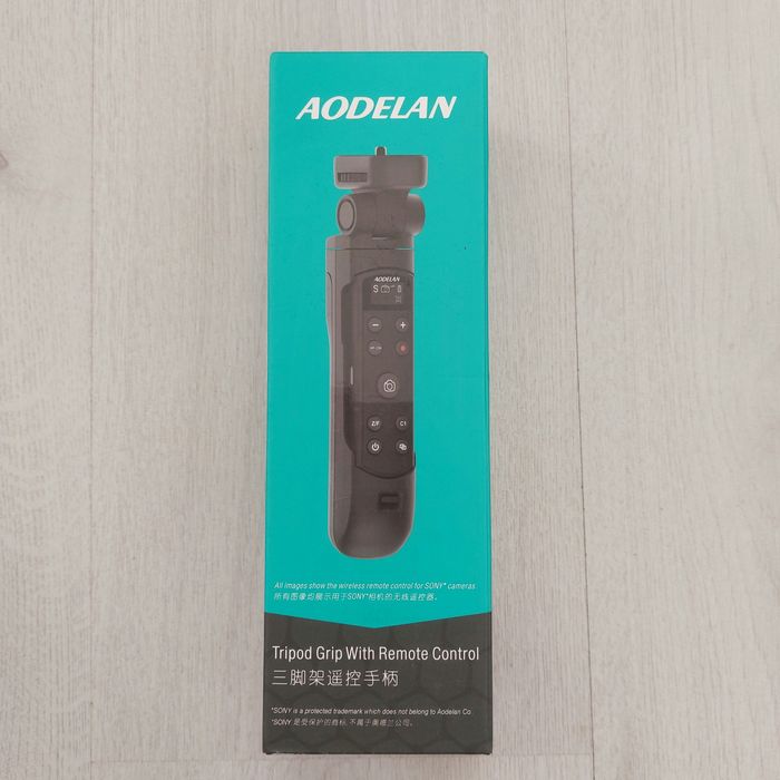Професионален безжичен влог статив AODELAN TG-1 + OLED Bluetooth дистанционно BR-3-Sony/Nikon/Canon