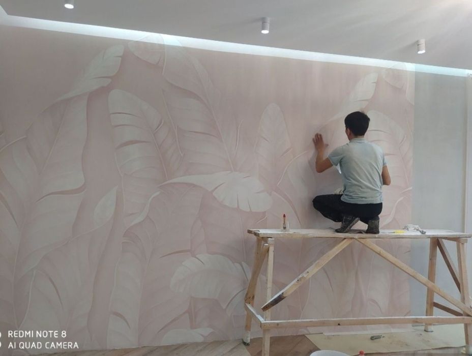 Бригада строителей узбек