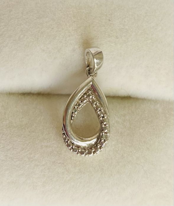 Pandantiv din argint cu diamante designer Hot Diamonds