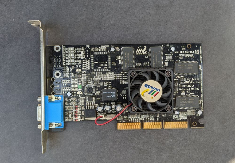 Видеокарта AGP GeForce FX 5500 GeForce 2 MX400
