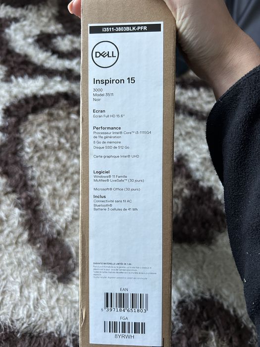 Laptop DLL Inspiron 15 8/512 gb