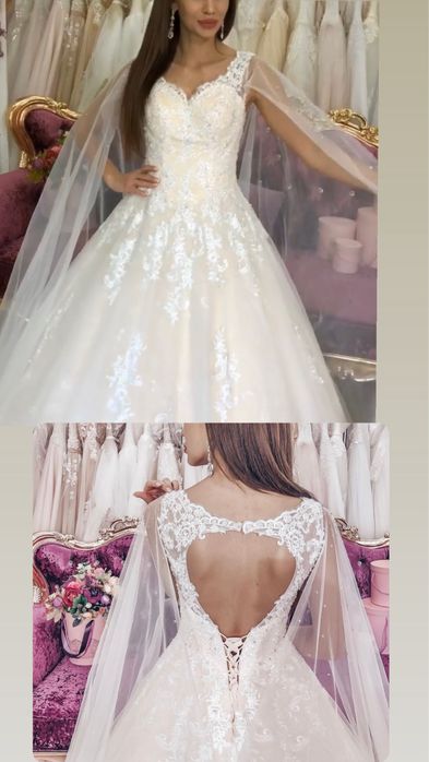 Шикарное свадебное платье