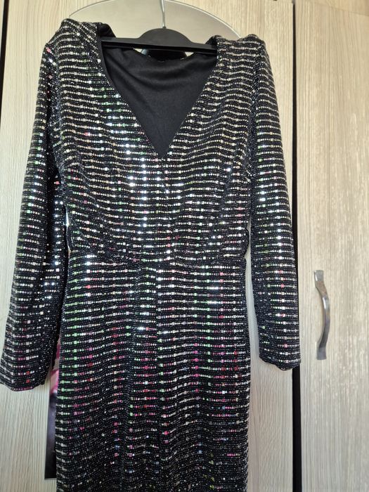 Salopetă argintie de ocazie