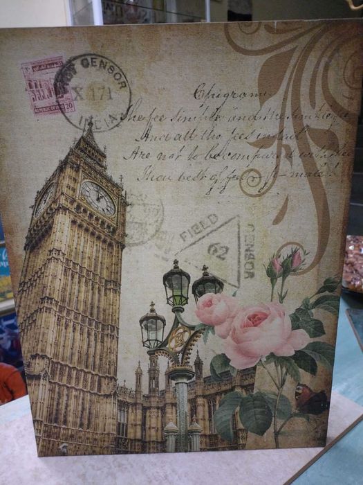 картина пано Лондон ретро стил