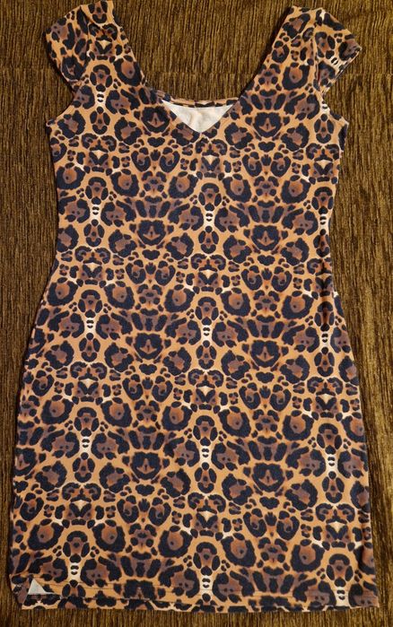 Rochie mini animal print