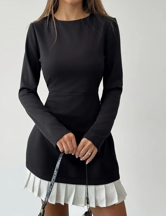 Платье черное с юбкой-пачкой