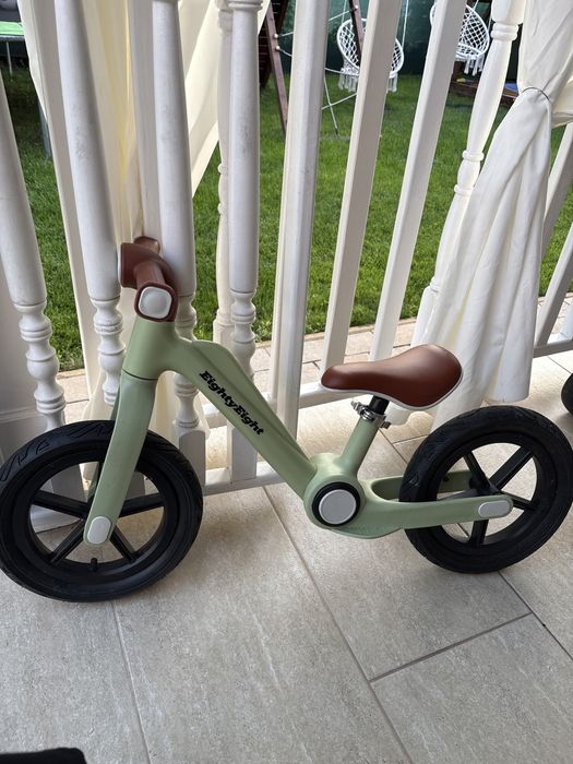 Bicicleta fara pedale pentru copii EightyEight Condor, 12 inch, vanilla green
