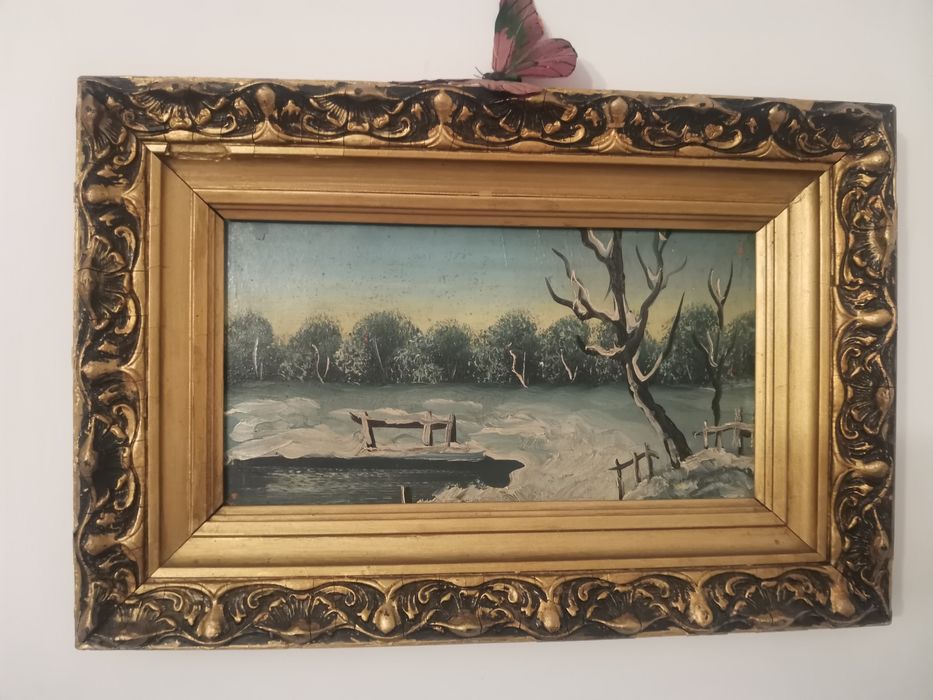 Tablou-peisaj de iarna