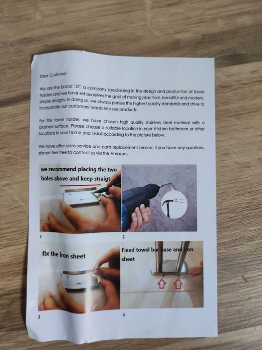 Suport dublu prosoape 40cm