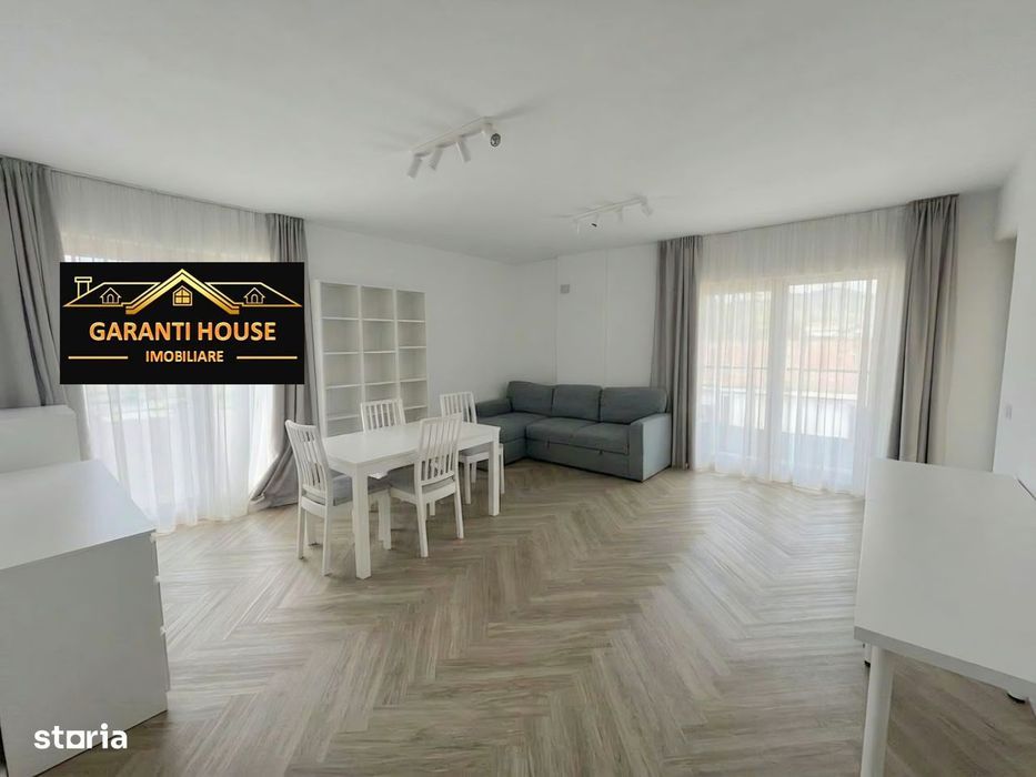 Bloc nou, apartament cu 2 camere, parcare sub bloc, mobilat, 400€/Luna