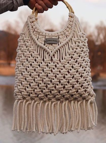 Сумки ручной работы в технике макраме