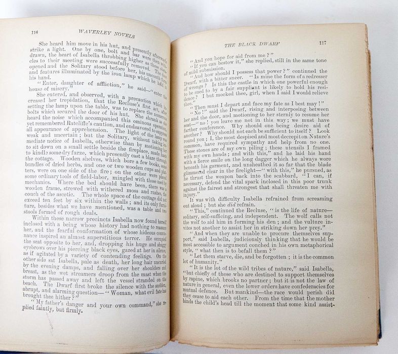 19 тома от произведенията на сър Уолтър Скот