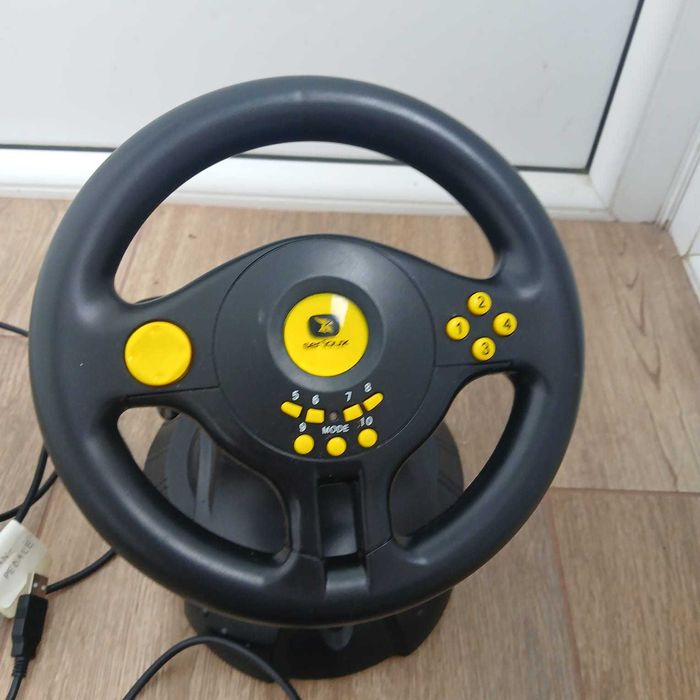 Volan Gaming Serioux SRXW-02V cu Pedale, USB, Funcțional
