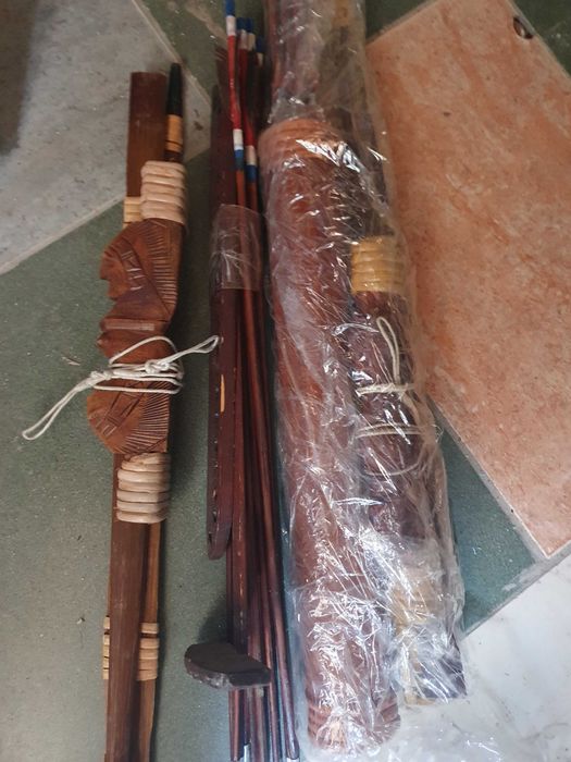 Декорация за стена,лък дърво,стрели