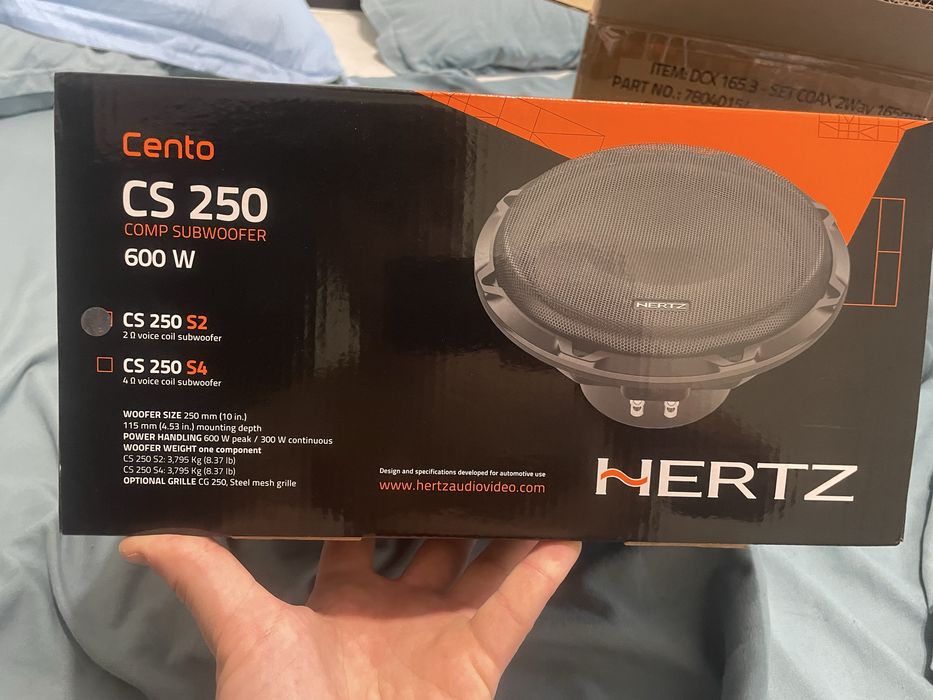 Subwoofer Hertz Cento CS 250 S2 10 inch